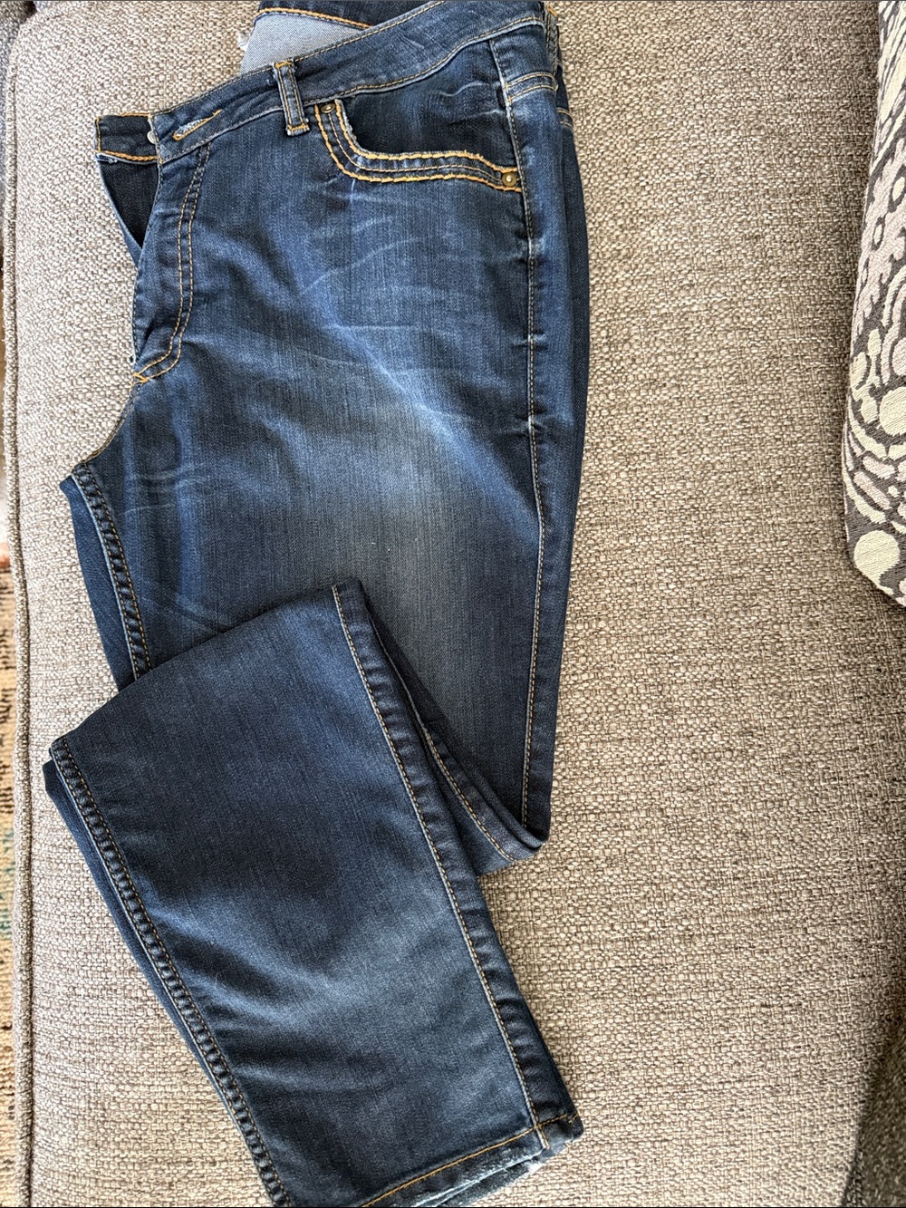 PZI Laidies Indigo Straight Leg Jeans, Sz. 14